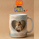 Caneca Coração de Pai - São José Família Protegida